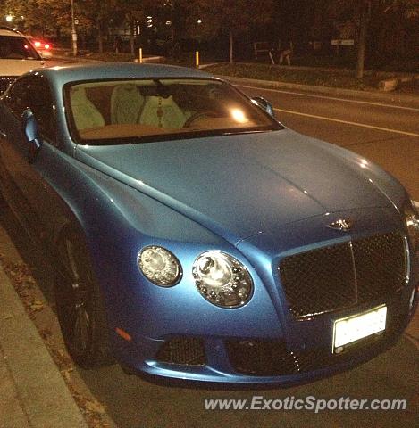 Bentley Continental spotted in Toronto, Canada