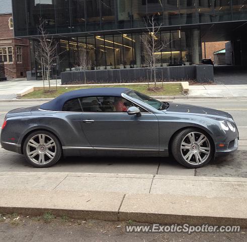 Bentley Continental spotted in Toronto, Canada