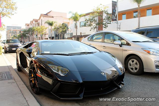 Lamborghini Aventador spotted in Beverly Hills, California