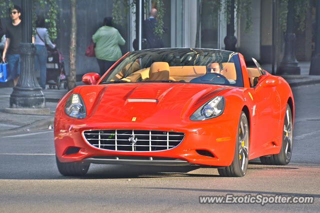 Ferrari California spotted in Chicago, Illinois