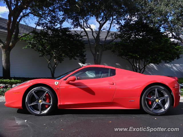 Ferrari 458 Italia spotted in Boynton Beach, Florida