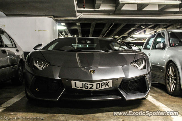 Lamborghini Aventador spotted in London, United Kingdom