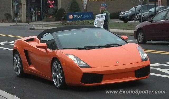 Lamborghini Gallardo spotted in Norwood, New Jersey