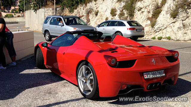 Ferrari 458 Italia spotted in Monaco, Italy