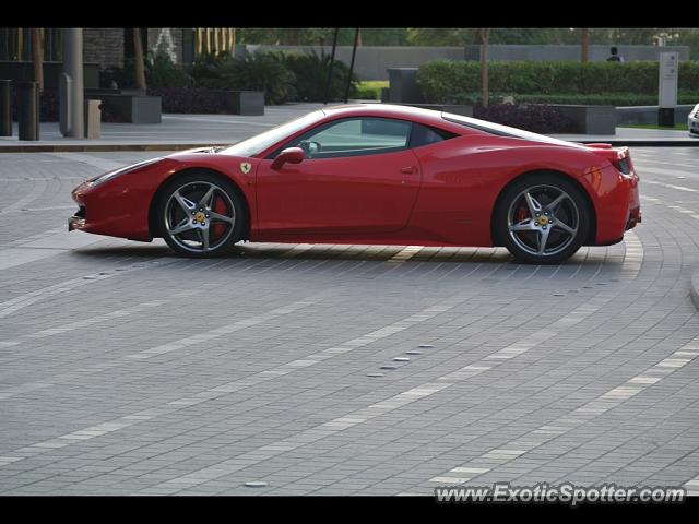 Ferrari 458 Italia spotted in Dubai, United Arab Emirates