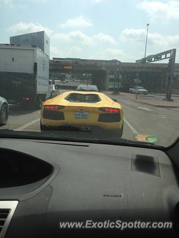 Lamborghini Aventador spotted in Dallas, Texas