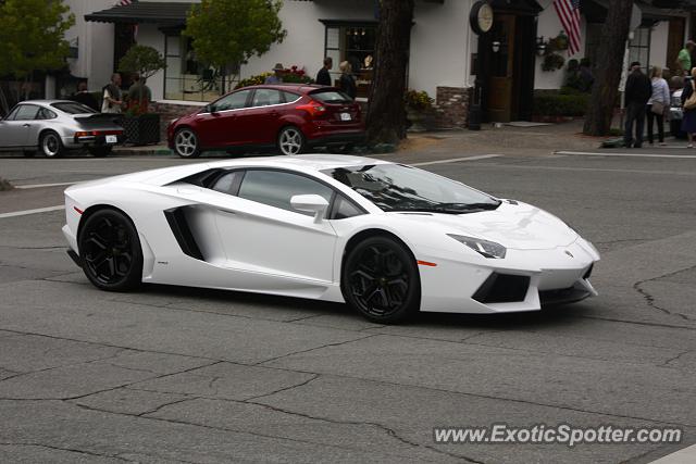 Lamborghini Aventador spotted in Carmel, California