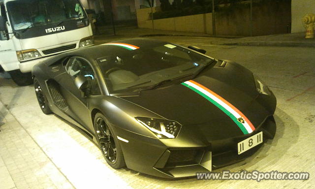 Lamborghini Aventador spotted in Hong Kong, China