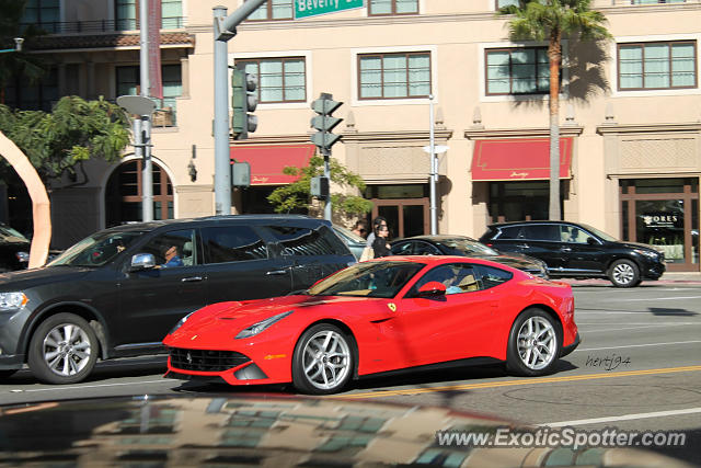 Ferrari F12 spotted in Beverly Hills, California