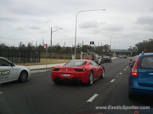 Ferrari 458 Italia spotted in Green valley, Australia