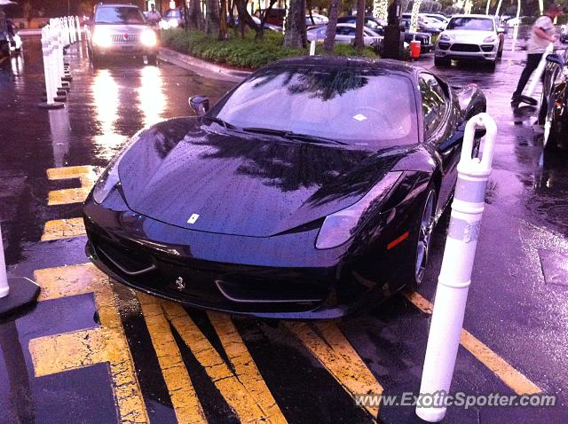 Ferrari 458 Italia spotted in Miami, Florida