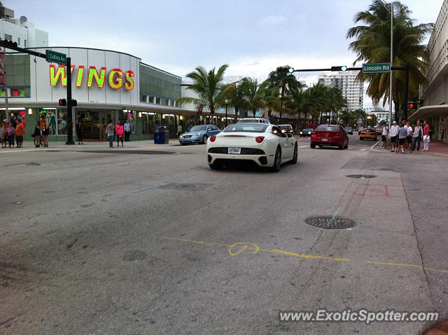 Ferrari California spotted in Miami, Florida