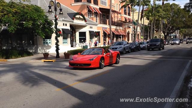 Ferrari 458 Italia spotted in Naples, Florida