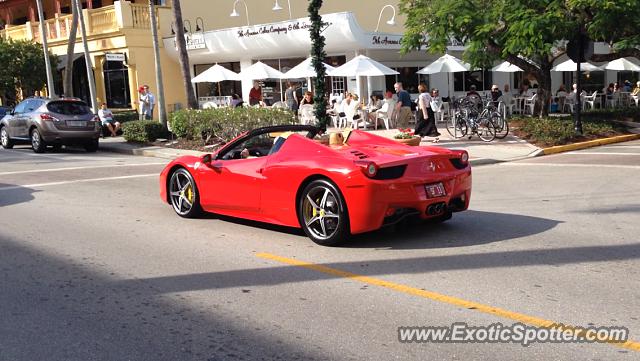 Ferrari 458 Italia spotted in Naples, Florida