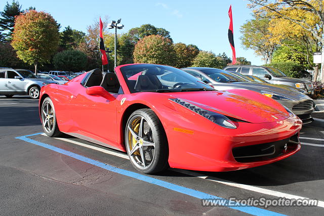 Ferrari 458 Italia spotted in Manhasset, New York