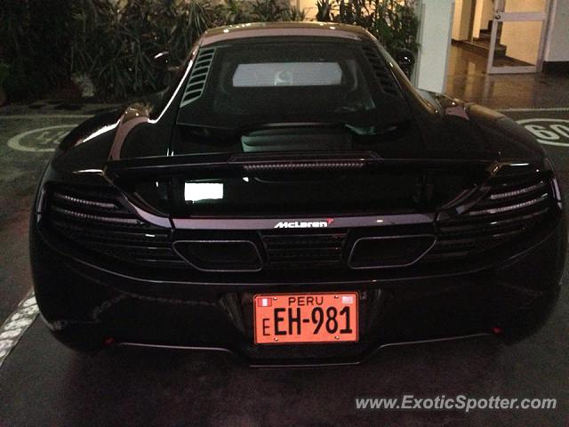 Mclaren MP4-12C spotted in Lima, Peru