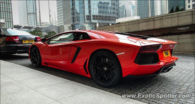 Lamborghini Aventador spotted in Hong Kong, China