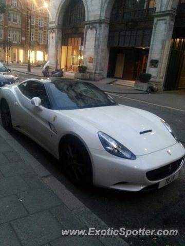 Ferrari California spotted in London, United Kingdom