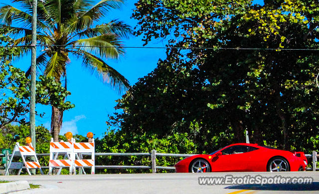 Ferrari 458 Italia spotted in Miami, Florida