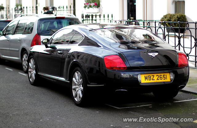 Bentley Continental spotted in London, United Kingdom