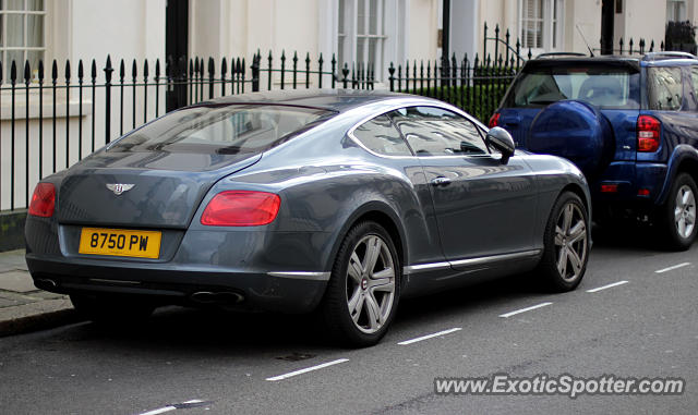 Bentley Continental spotted in London, United Kingdom