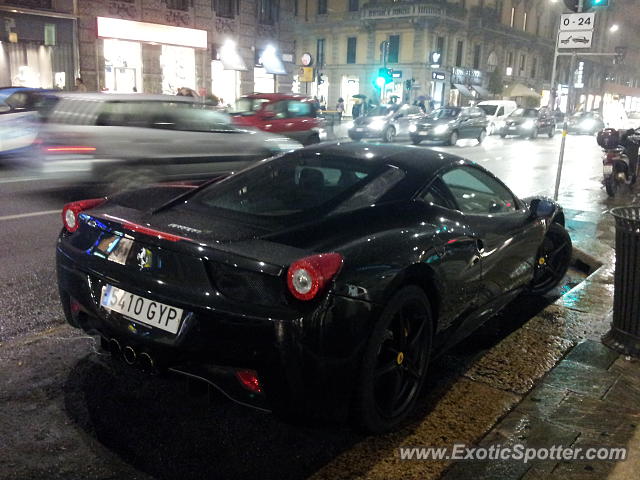 Ferrari 458 Italia spotted in Milano, Italy