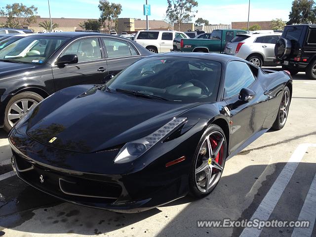 Ferrari 458 Italia spotted in San Diego, California