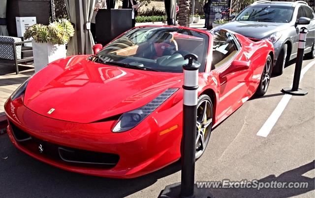 Ferrari 458 Italia spotted in San Diego, California