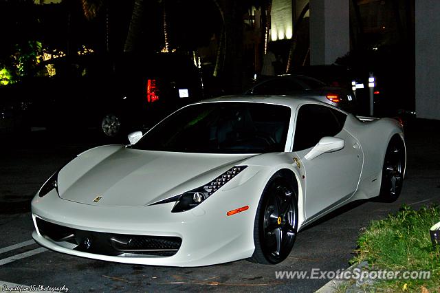 Ferrari 458 Italia spotted in Bal Harbour, Florida