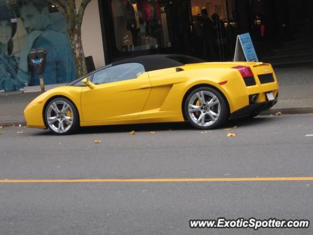 Lamborghini Gallardo spotted in Vancouver, Canada