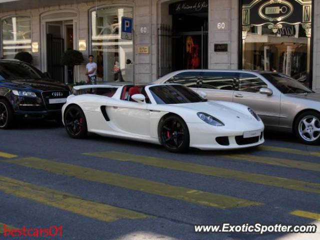 Porsche Carrera GT spotted in Geneva, Switzerland