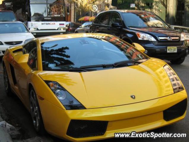 Lamborghini Gallardo spotted in Manhattan, New York