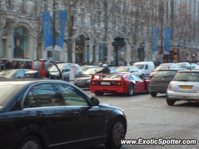 Ferrari F40 spotted in Paris, France