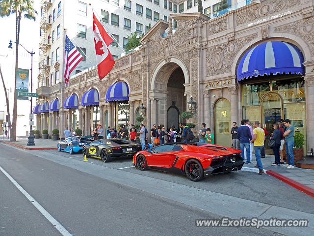 Lamborghini Aventador spotted in Beverly Hills, California