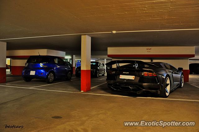 Lamborghini Aventador spotted in Geneva, Switzerland