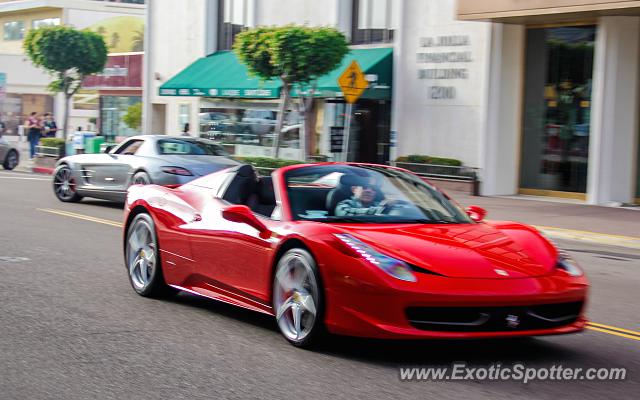 Ferrari 458 Italia spotted in La Jolla, California