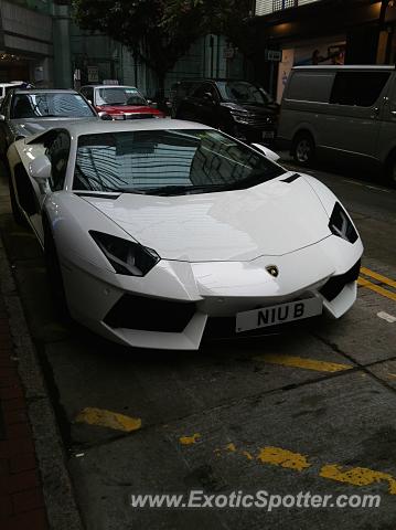 Lamborghini Aventador spotted in Hong Kong, China