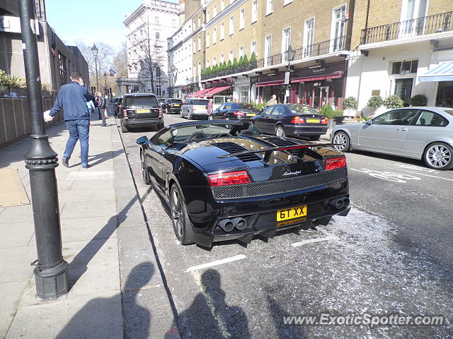 Lamborghini Gallardo spotted in London, United Kingdom