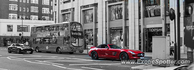 Mercedes SLS AMG spotted in London, United Kingdom