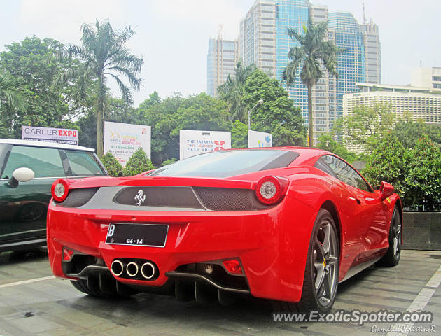 Ferrari 458 Italia spotted in Jakarta, Indonesia