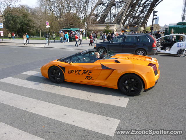 Lamborghini Gallardo spotted in Paris, France