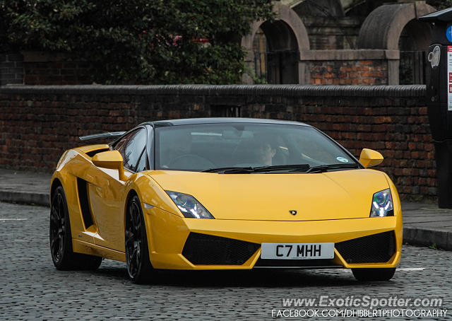 Lamborghini Gallardo spotted in Manchester, United Kingdom