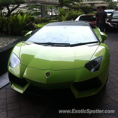 Lamborghini Aventador spotted in Jakarta, Indonesia