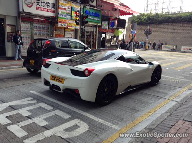 Ferrari 458 Italia spotted in Hong Kong, China