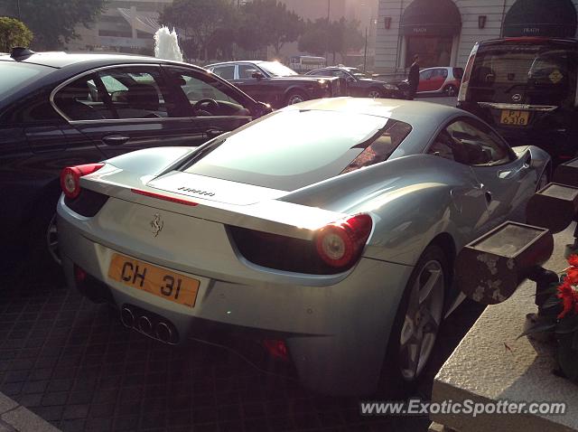 Ferrari 458 Italia spotted in Hong Kong, China