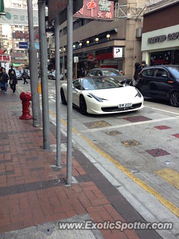 Ferrari 458 Italia spotted in Hong Kong, China