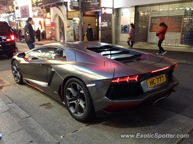 Lamborghini Aventador spotted in Hong Kong, China