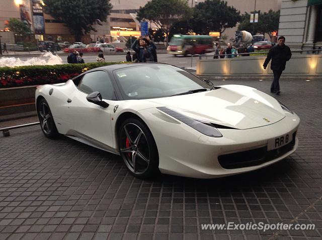 Ferrari 458 Italia spotted in Hong Kong, China