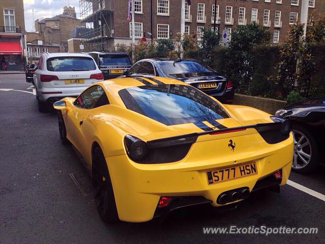 Ferrari 458 Italia spotted in London, United Kingdom