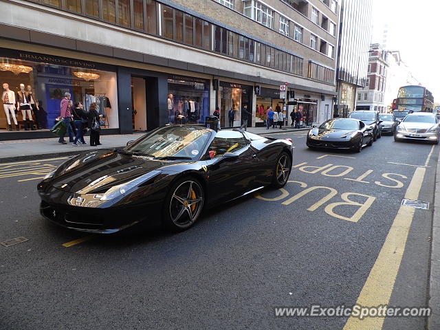 Ferrari 458 Italia spotted in London, United Kingdom